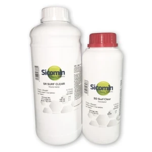 Résine époxy SR Surf Clear + Durcisseur Surf Clear Kit 1 kg