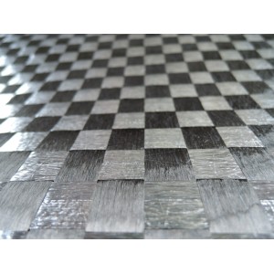 DYF 15 160T Dynanotex Aluminum Twill Carbon 160 g/m² width 100 cm 