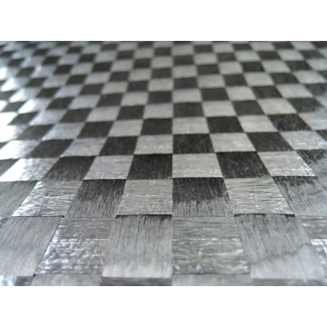 DYF 15 160T Dynanotex Aluminum Twill Carbon 160 g/m² width 100 cm 