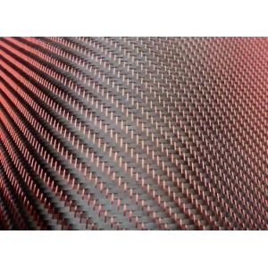 GDC 210T Twill Carbon Red Polyester 210 g/m² width 100 cm 