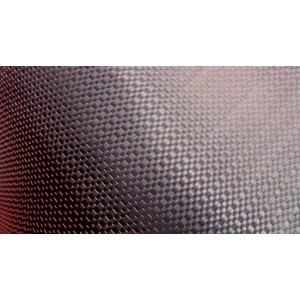 GDC 210T Twill Carbon Red Polyester 210 g/m² width 100 cm 