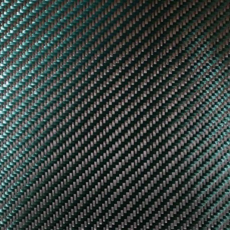 GDC 210T Sergé Carbone Vert Polyester 210 g/m² en 100 cm de large