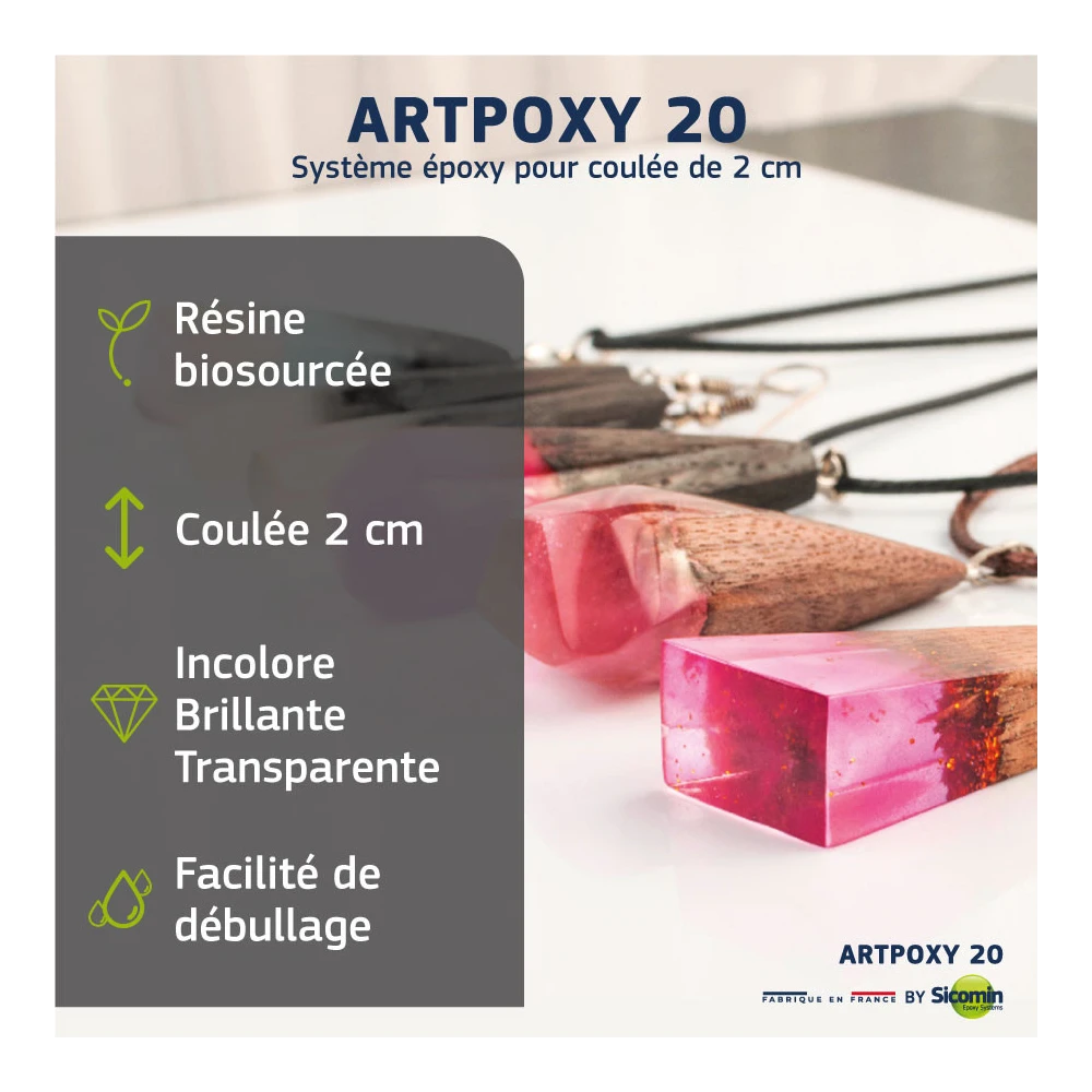 Résine époxy GreenCast 160 + Durcisseur très lent SD 7160