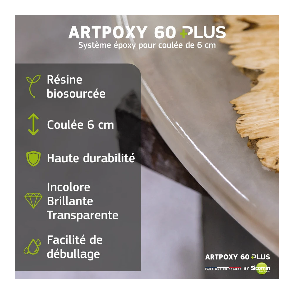 Résine époxy GreenCast 160 + Durcisseur très lent SD 7160