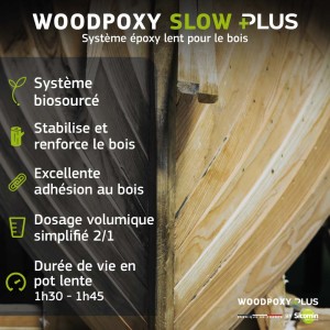WOODPOXY FAST PLUS - Epoxy resin for wood lamination & bonding