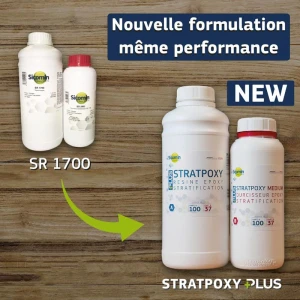 Résine époxy SR 1700 1 Kg + Durcisseur standard SD 2803 0,4 Kg