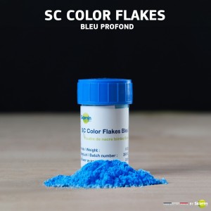 SC Color Flakes bleu profond