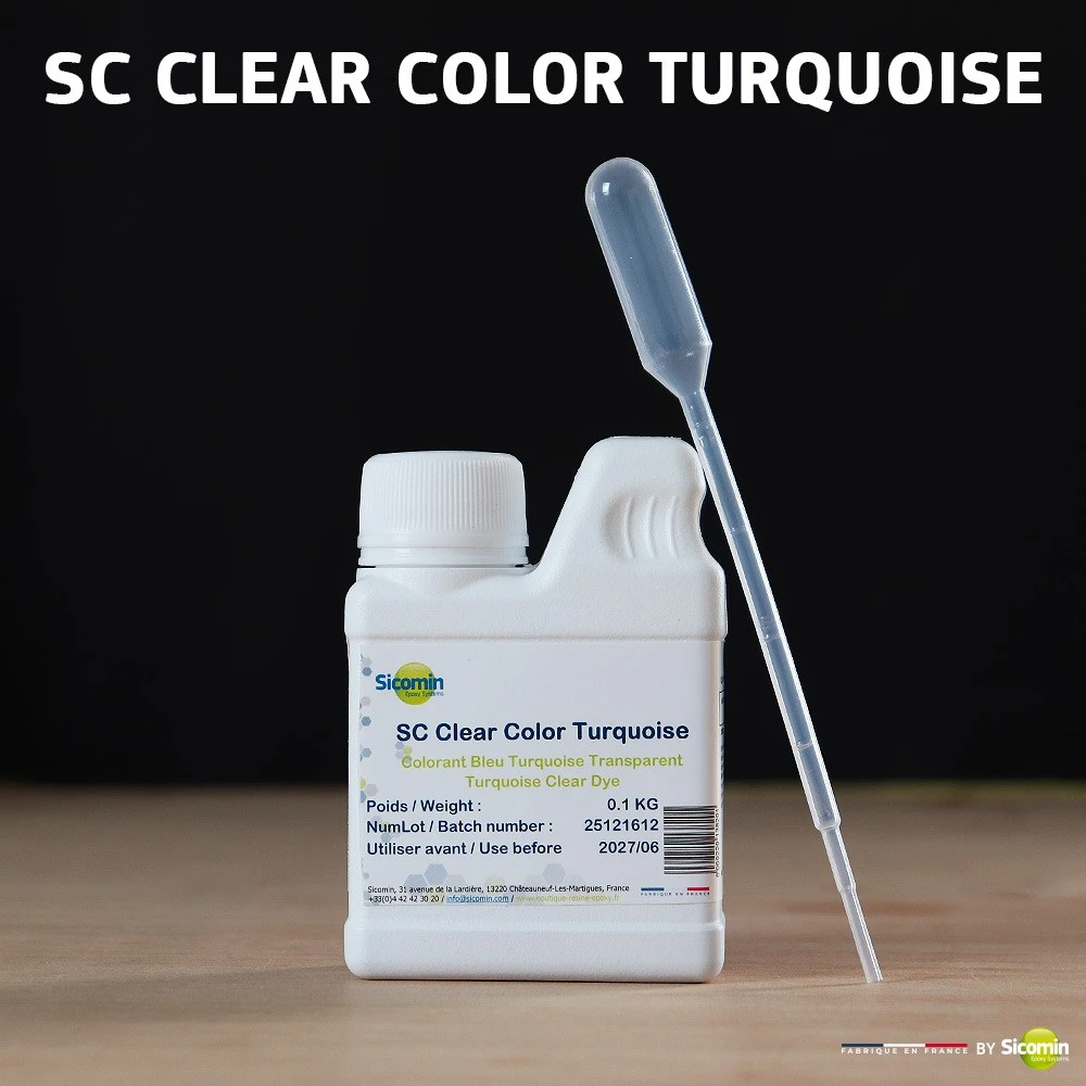 SC Clear color Turquoise no1 in 0.1kg + 5ml pipette
