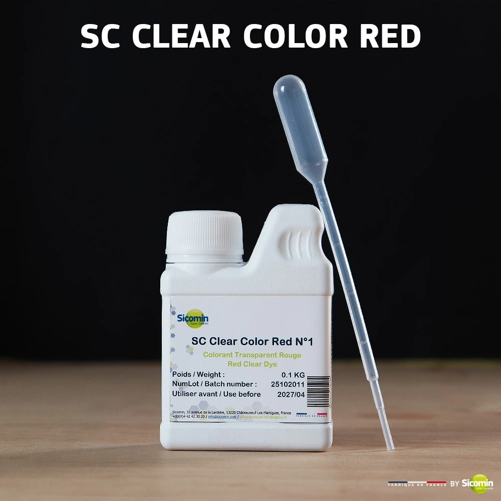 SC Clear Color Rouge N°1 en 0.1kg + pipette 3,1ml