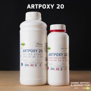 Kit 1 Kg - ARTPOXY 20  - Résine époxy pour coulée de moyenne épaisseur 2 cm