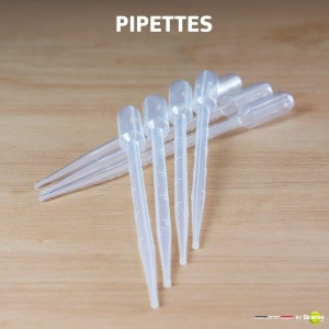10 Pipettes Graduées 3,1ml 15,4cm pour SC Clear Color