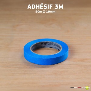 Adhésif 3M Bleu 50m x 19mm (longue durée)