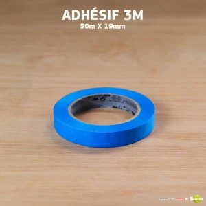 Adhésif 3M Bleu 50m x 19mm (longue durée)