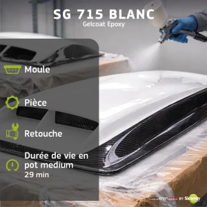 Gel Coat époxy SG 715 Blanc + Durcisseur  SD 802