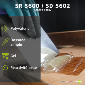 Résine époxy SR 5600 + Durcisseur lent SD 5602 Kit 1.85 Kg