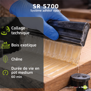 Résine époxy SR 5700 + Durcisseur standard SD 5703 Kit 0.77 Kg