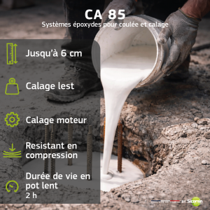 Résine époxy SR CA 85 + Durcisseur lent SD 8451 kit 1.25 Kg