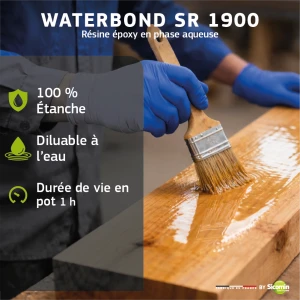 Résine époxy à l'eau Waterbond SR 1900 + Durcisseur SD 1905