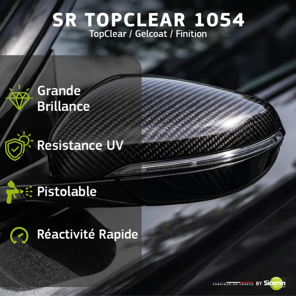 Résine SR Top Clear 1054 + Durcisseur SD Top Clear 1533