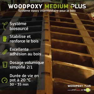 WOODPOXY PLUS - Résine époxy pour stratification & collage bois
