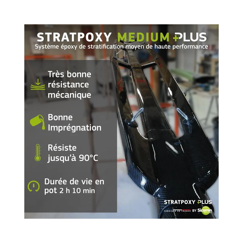 STRATPOXY MEDIUM PLUS - Résine époxy de stratification hautes performances