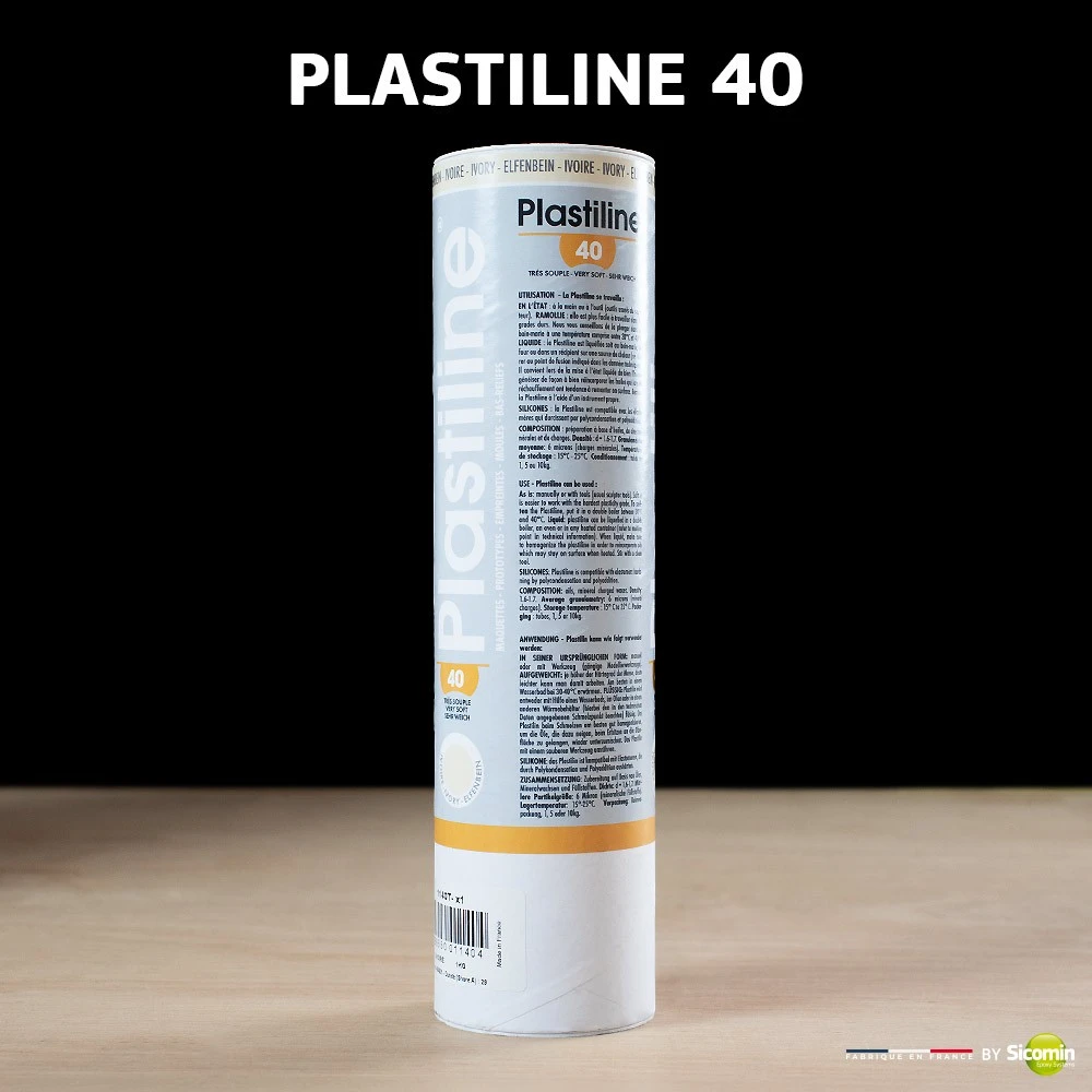 Plastiline Ivory 40 (very flexible)