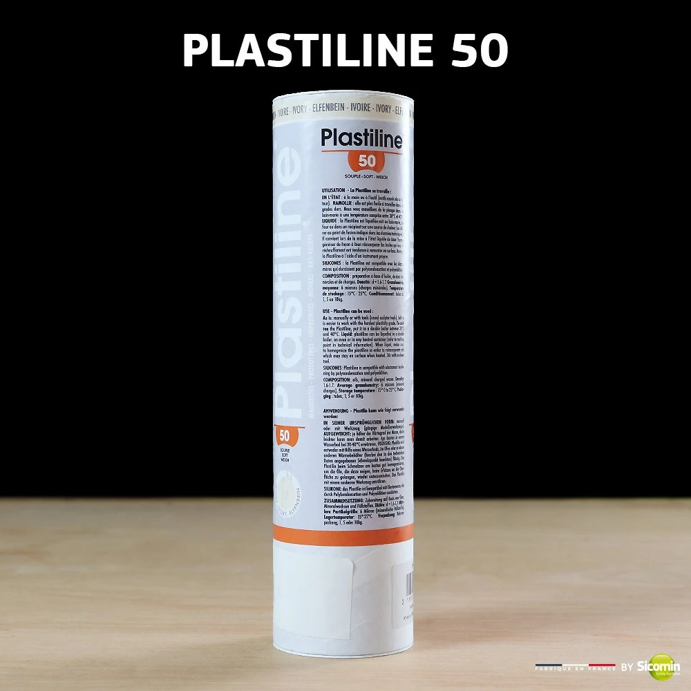 Plastiline 50 Ivoire (souple)