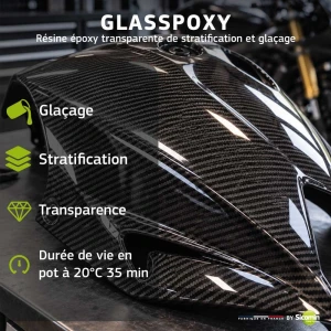 GLASSPOXY – Résine époxy transparente pour stratification et glaçage