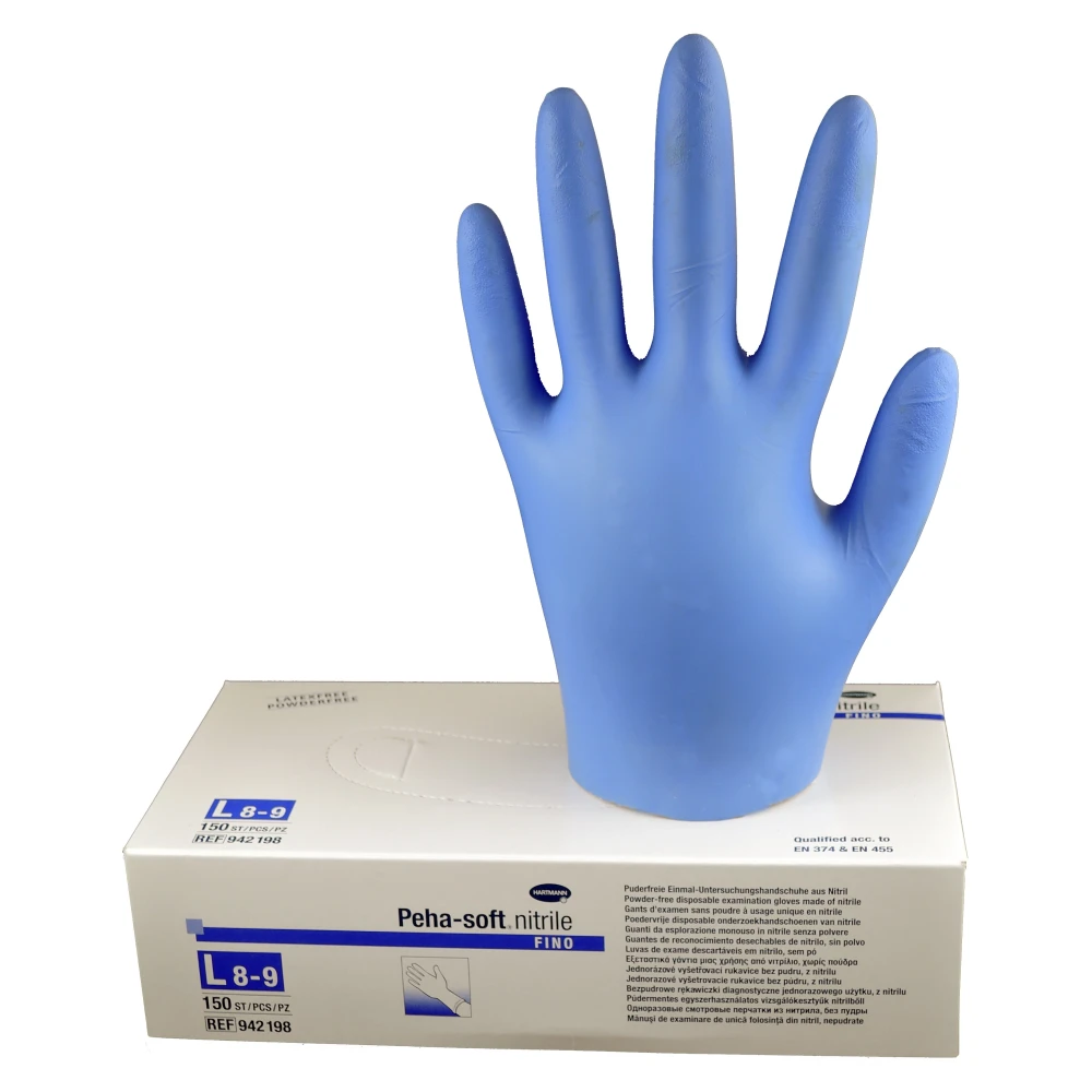 Gants latex jetables