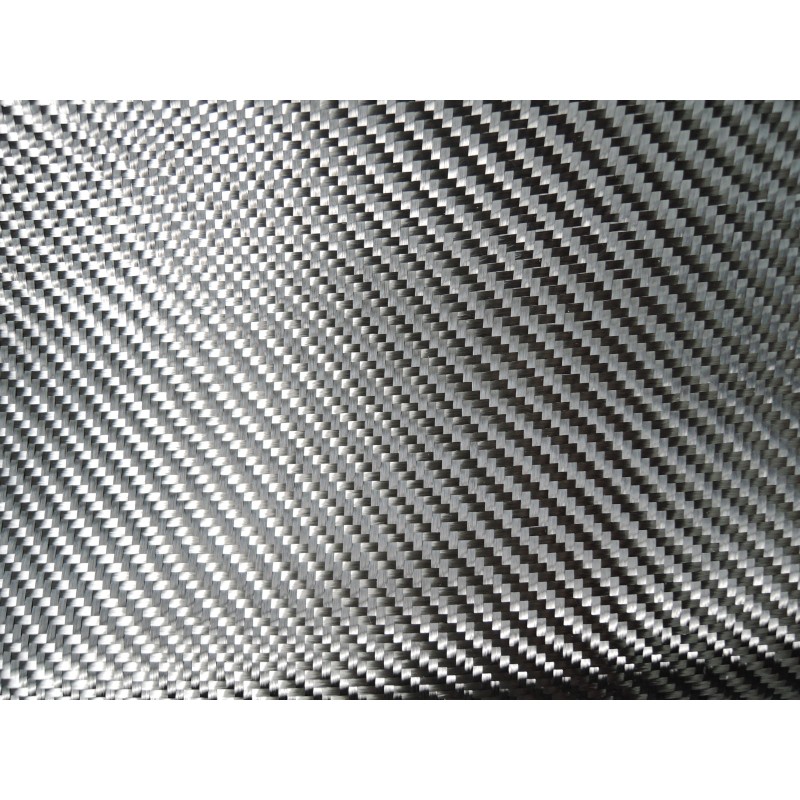 Tissu en fibre de carbone 3K 200 g/m² Noir 100 cm