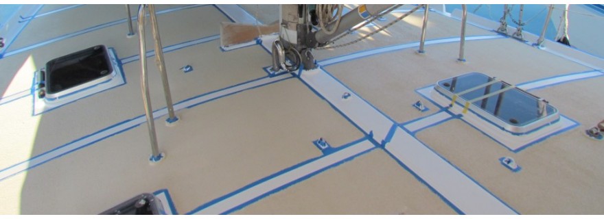 DECKLINE Système antidérapant pour ponts de bateaux, pontons flottants, entourages de piscine...